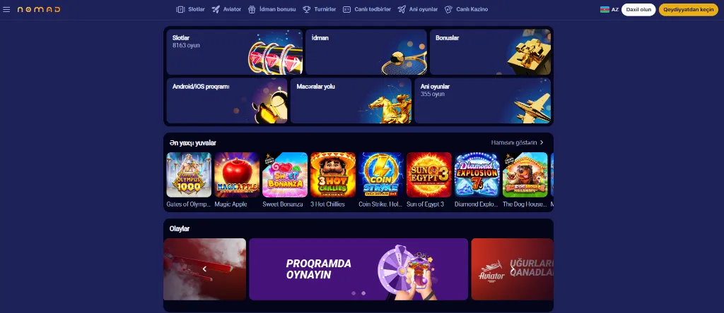 nomad casino azerbaycan